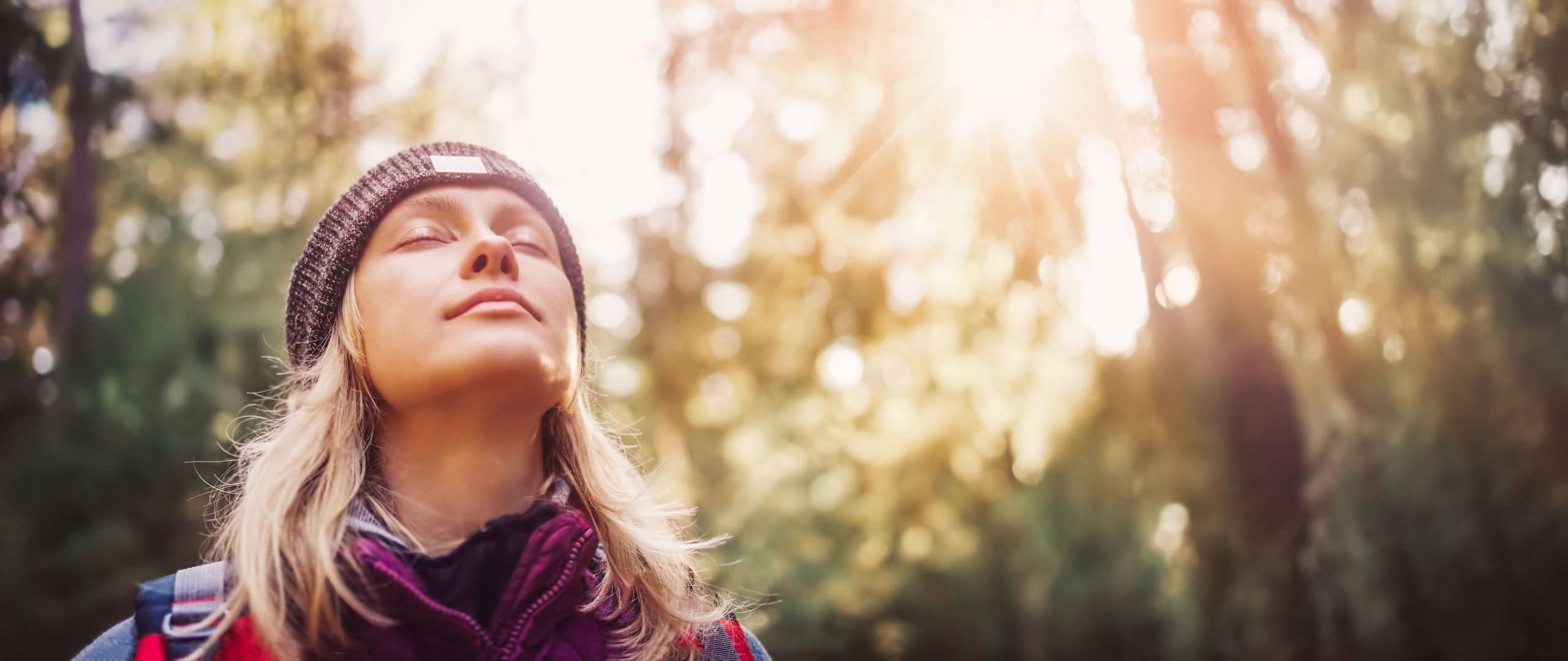 A woman enjoys the benefits of a drug-free lifestyle.
