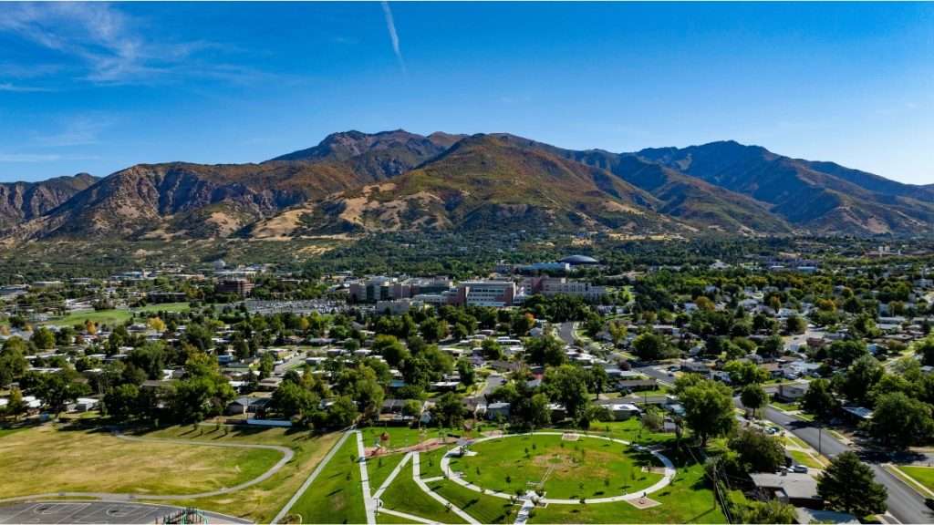 Aerial view of Eden, Utah
