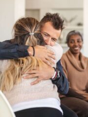 A man undergoing addiction therapy at drug rehab in Salt Lake City, Utah.